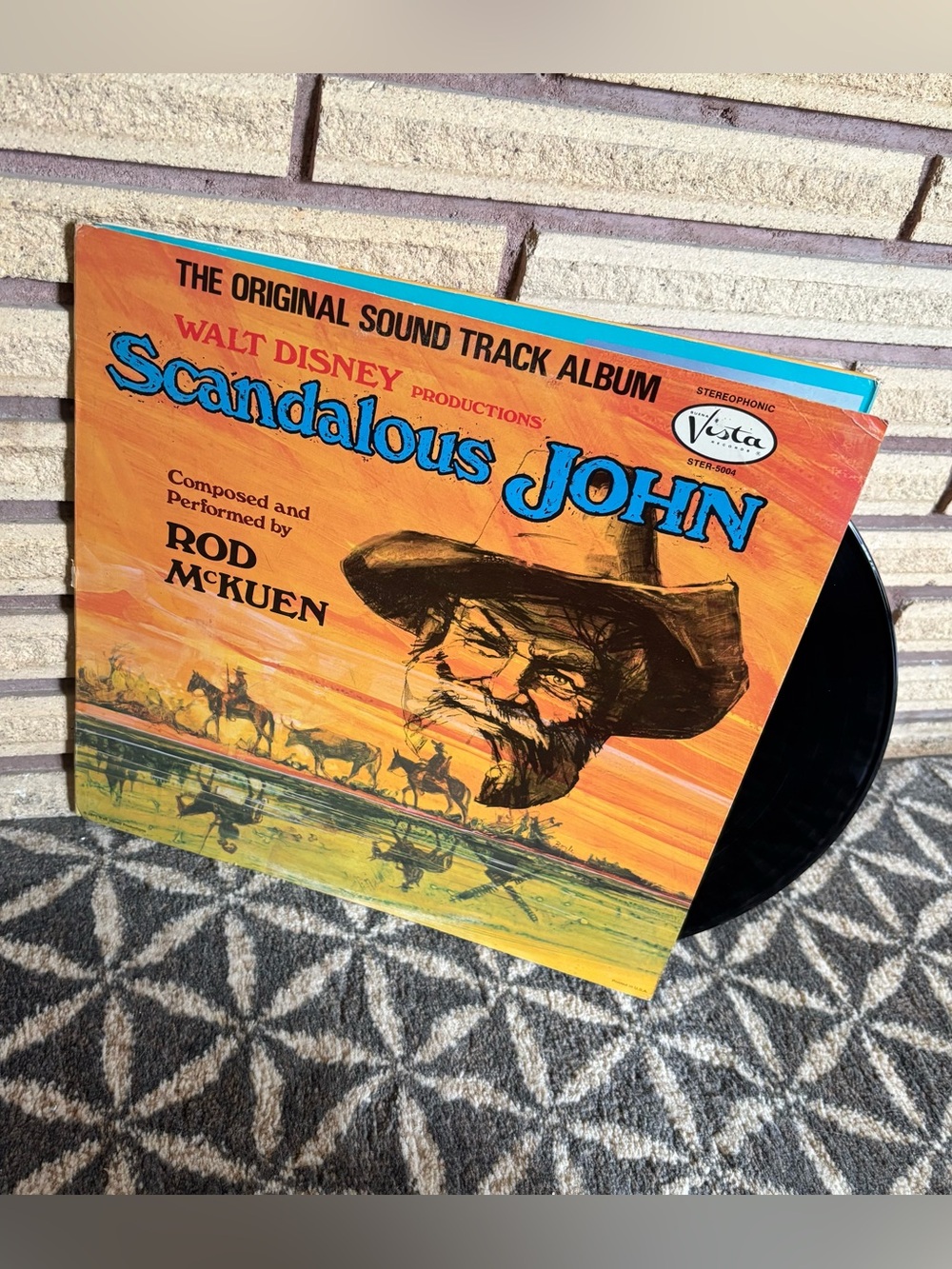 70's Original Soundtrack "Scandalous John" Record - Walt Disney Movie Album